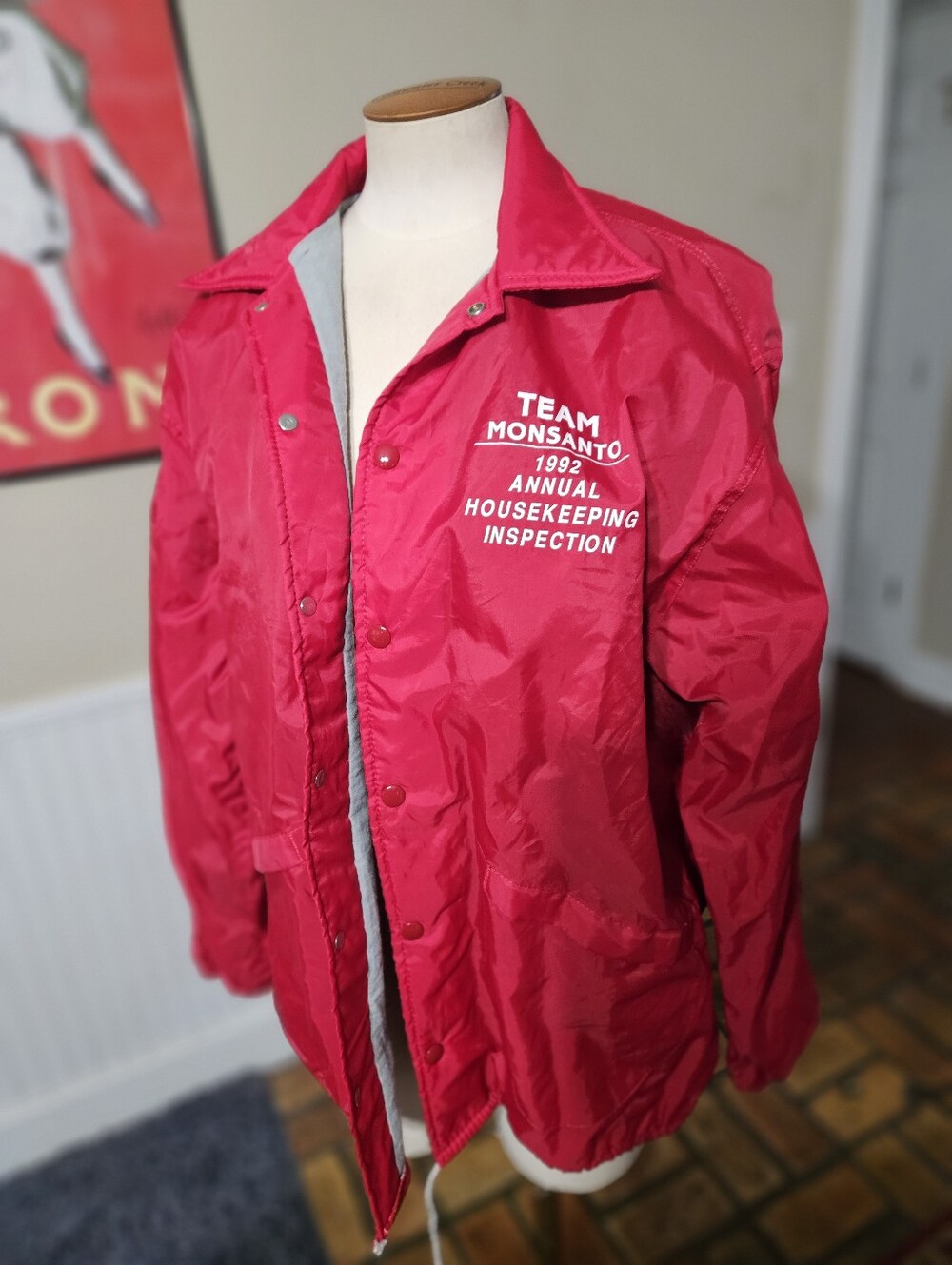 Vtg 1992 Dunbrooke Pla Jac Monsanto Jacket Large